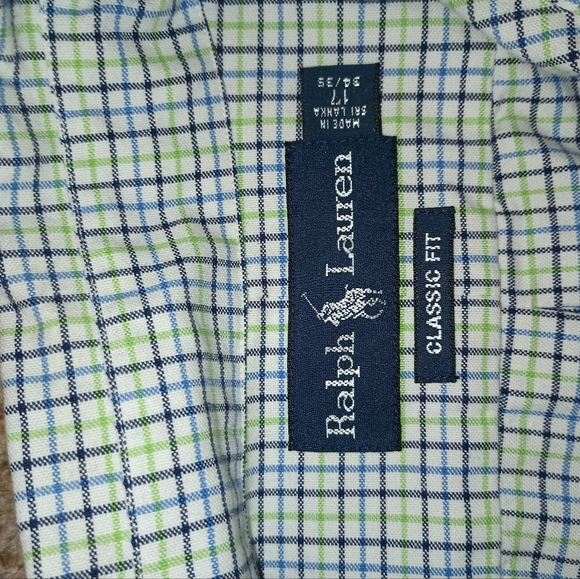 Ralph Lauren button up long sleeve mens shirt size‎ 17 - Picture 4 of 7